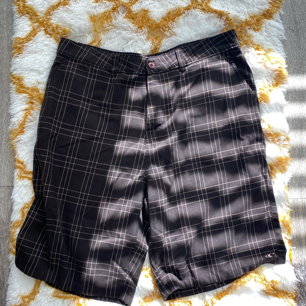 O’Neill relaxed fit plaid shorts size 38
